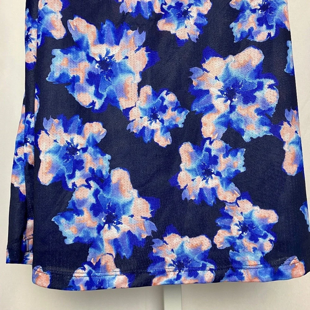 Old Navy Active Womenʻs Go Dry Blue | Pink Floral Workout Tank Large